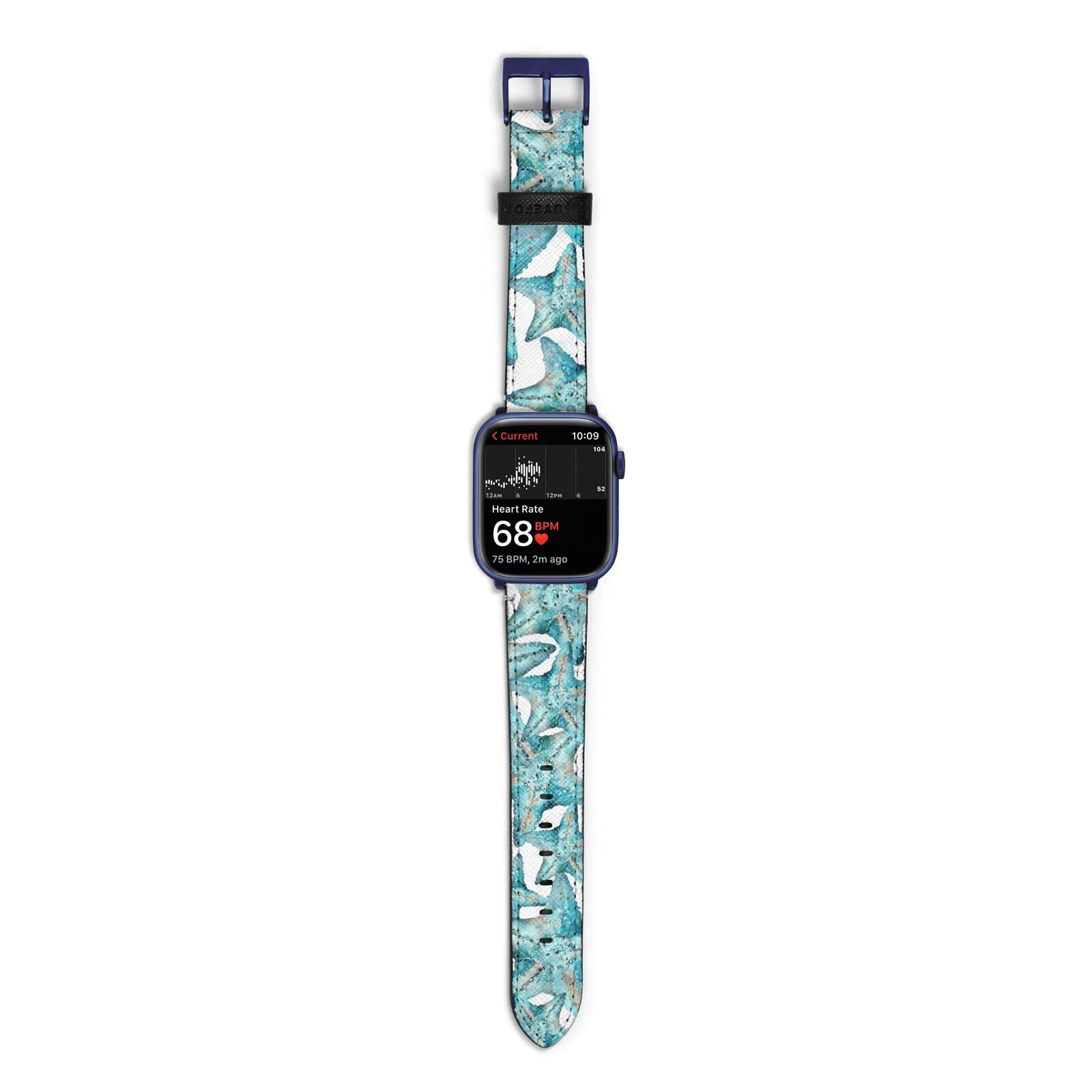 Starfish Apple Watch Strap Size 38mm with Blue Hardware