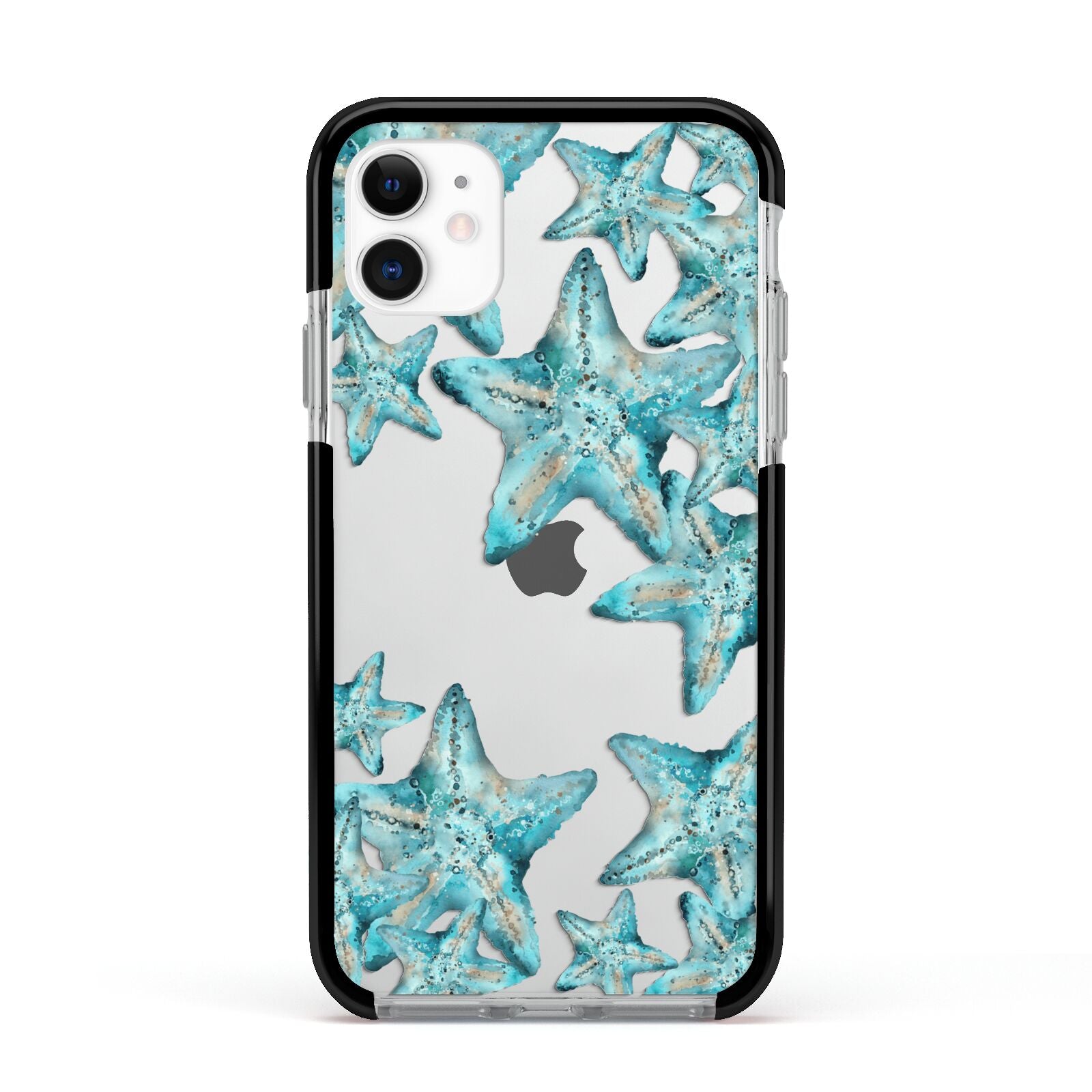 Starfish Apple iPhone 11 in White with Black Impact Case