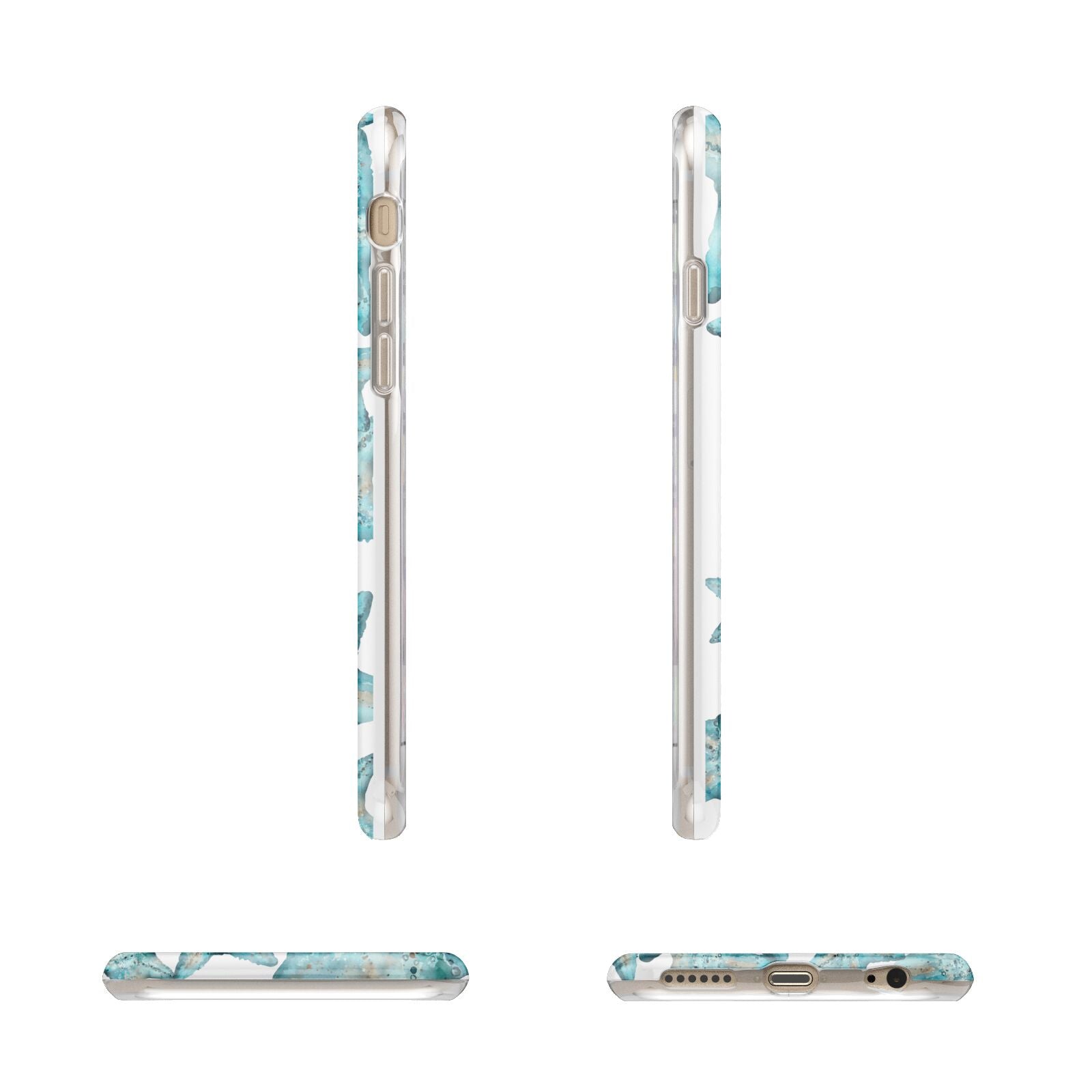 Starfish Apple iPhone 6 3D Wrap Tough Case Alternative Image Angles