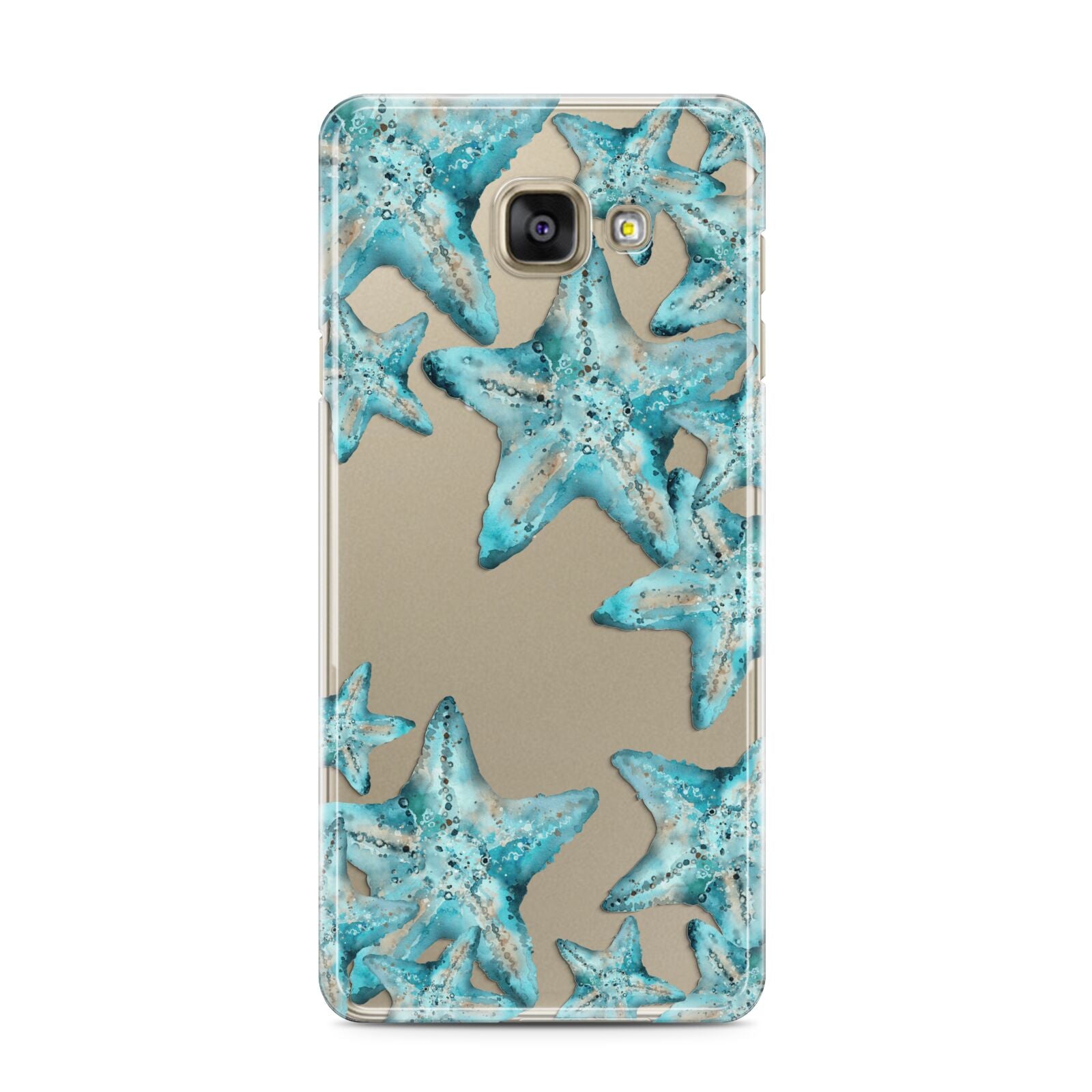 Starfish Samsung Galaxy A3 2016 Case on gold phone