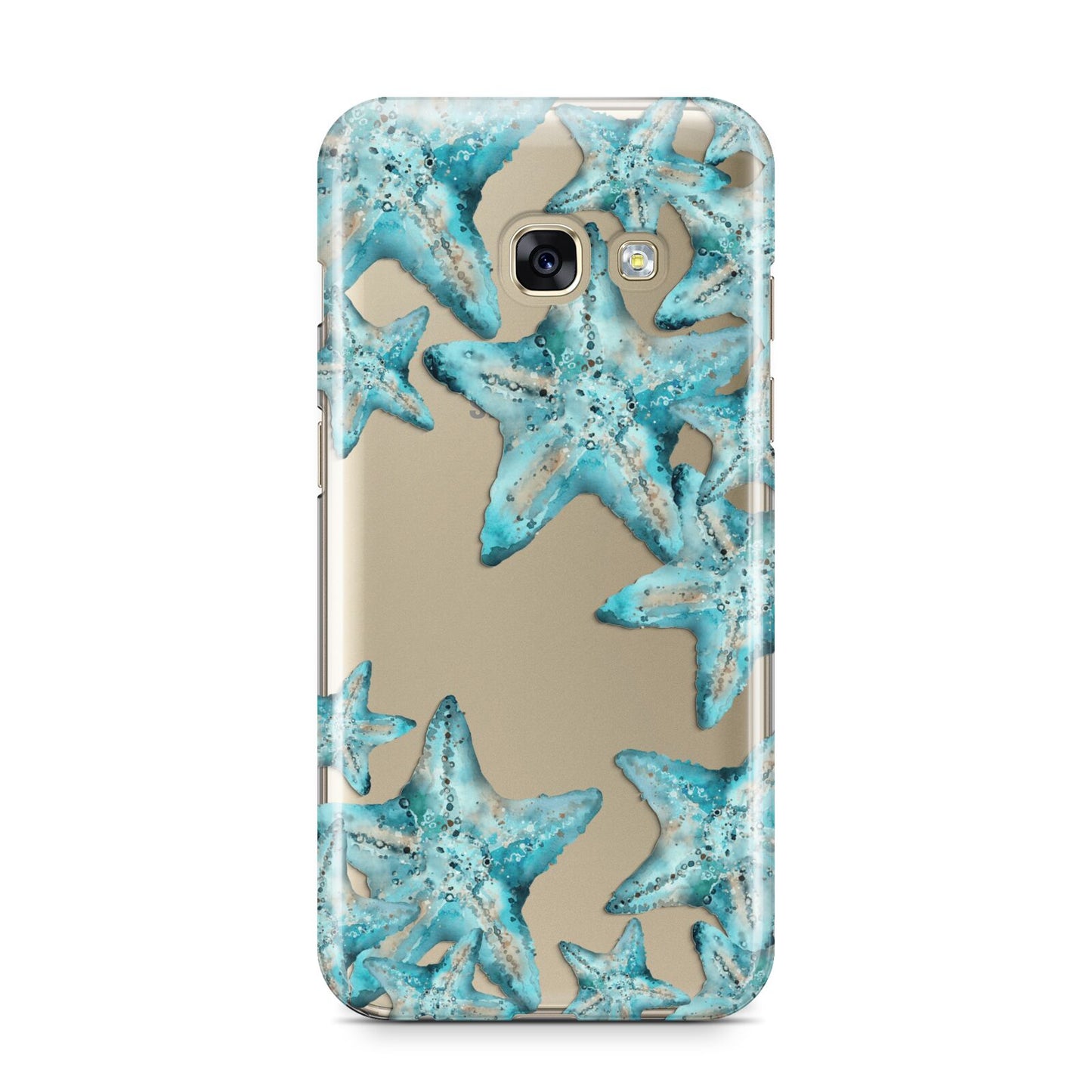 Starfish Samsung Galaxy A3 2017 Case on gold phone