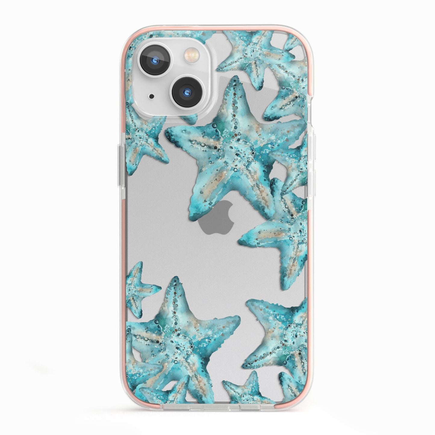 Starfish iPhone 13 TPU Impact Case with Pink Edges