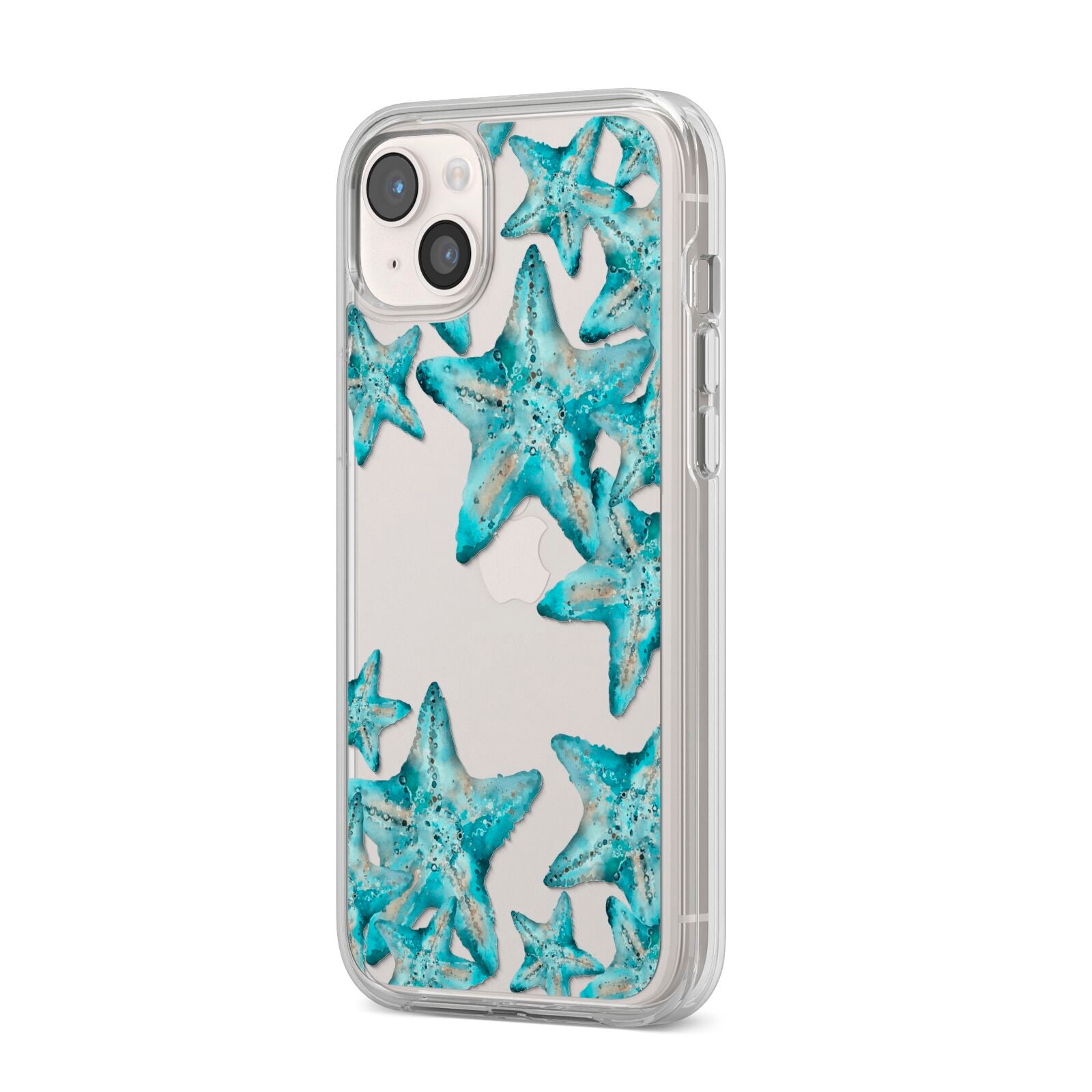 Starfish iPhone 14 Plus Clear Tough Case Starlight Angled Image