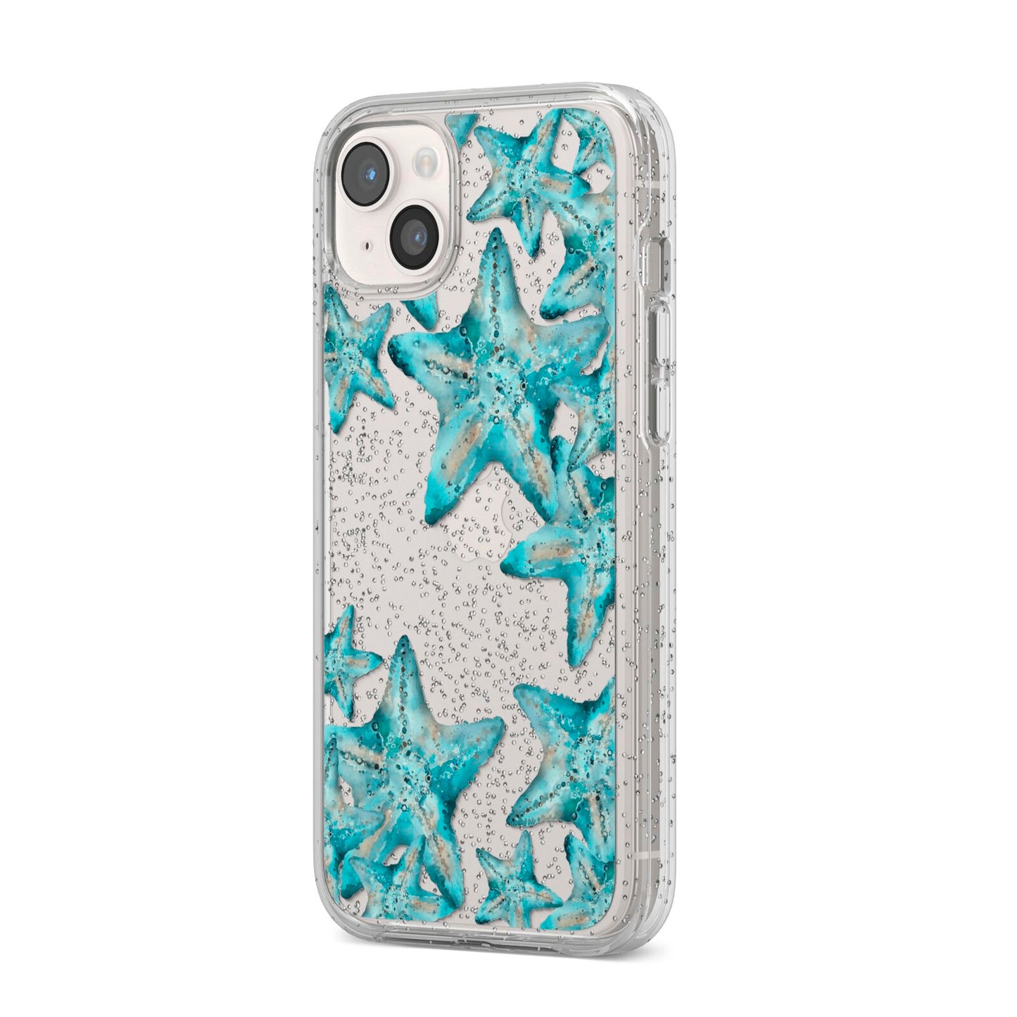 Starfish iPhone 14 Plus Glitter Tough Case Starlight Angled Image