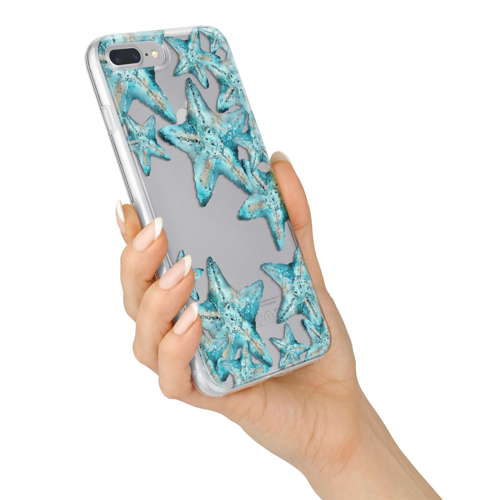 Starfish iPhone 7 Plus Bumper Case on Silver iPhone Alternative Image