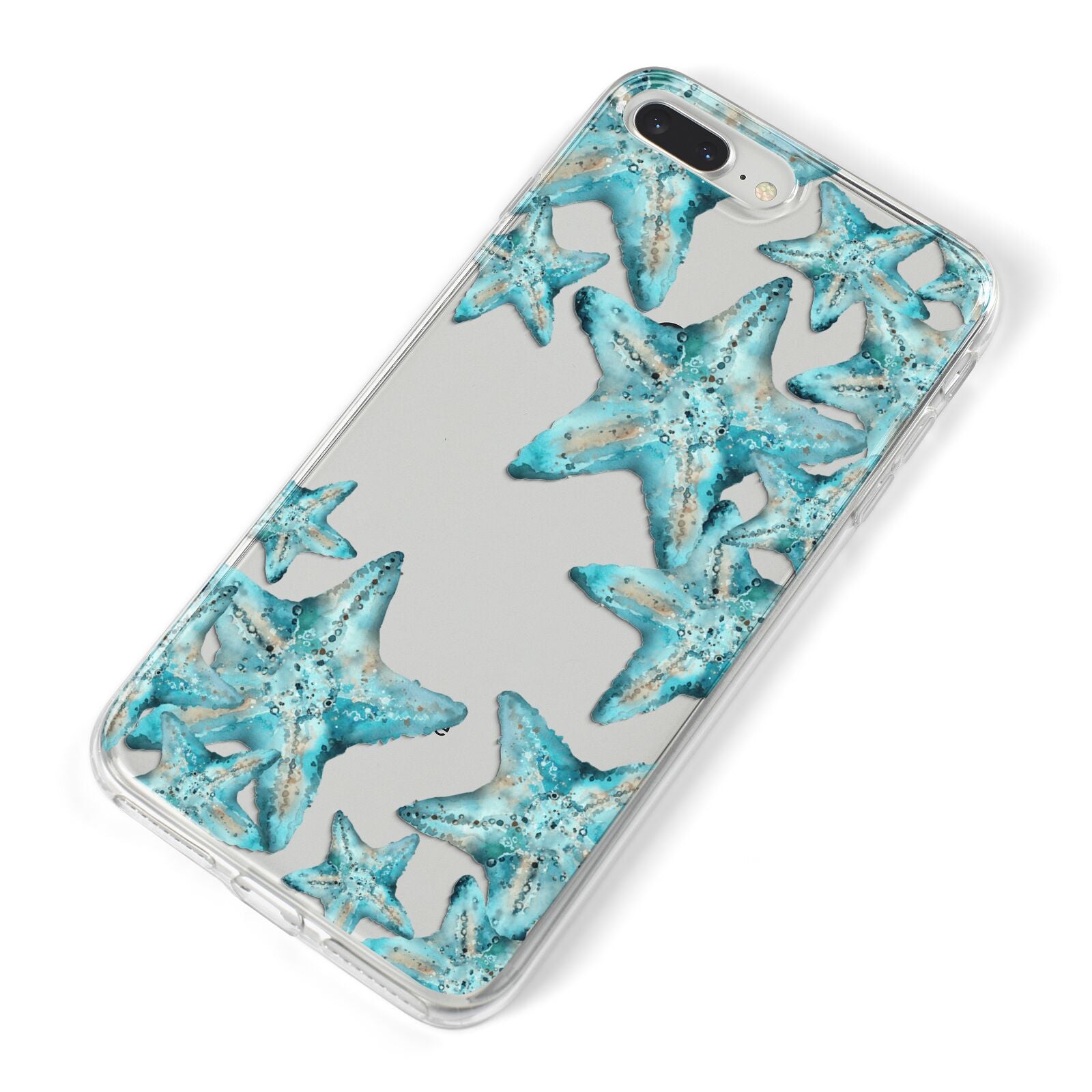 Starfish iPhone 8 Plus Bumper Case on Silver iPhone Alternative Image