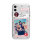 Starry Social Media Photo Montage Upload with Text Apple iPhone 11 in White with Bumper Case