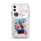 Starry Social Media Photo Montage Upload with Text Apple iPhone 11 in White with White Impact Case