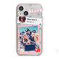 Starry Social Media Photo Montage Upload with Text iPhone 13 Mini TPU Impact Case with Pink Edges