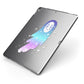 Starry Spectre Apple iPad Case on Grey iPad Side View