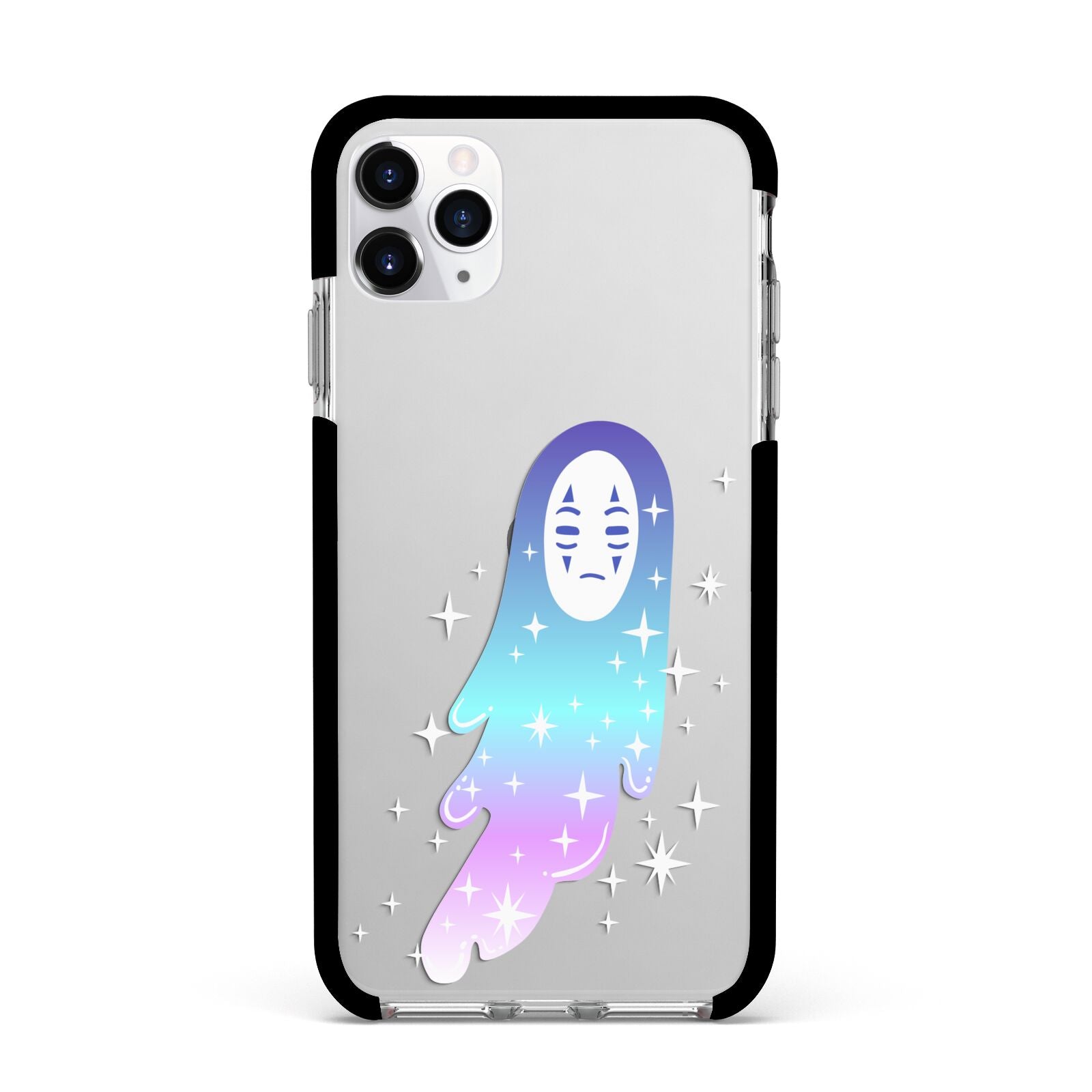 Starry Spectre Apple iPhone 11 Pro Max in Silver with Black Impact Case