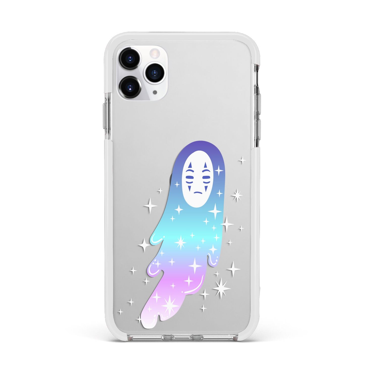 Starry Spectre Apple iPhone 11 Pro Max in Silver with White Impact Case