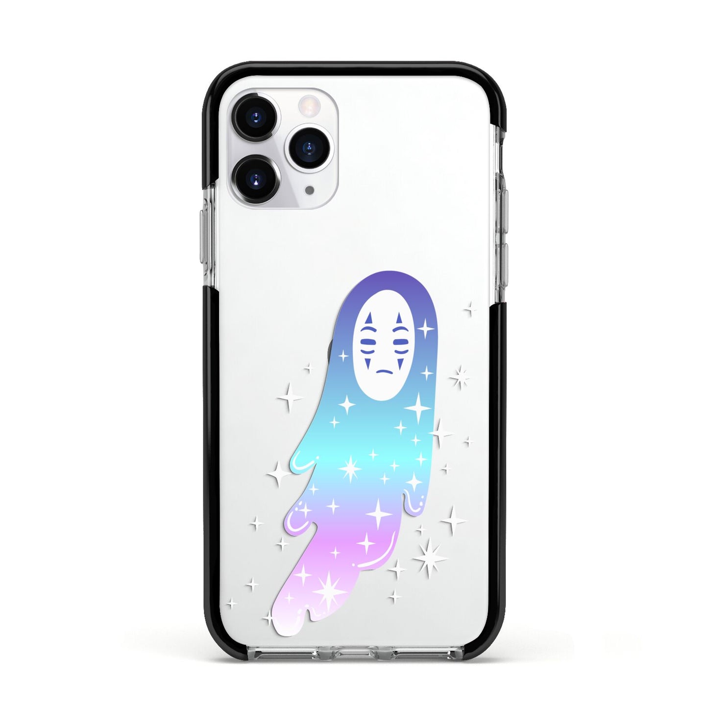 Starry Spectre Apple iPhone 11 Pro in Silver with Black Impact Case
