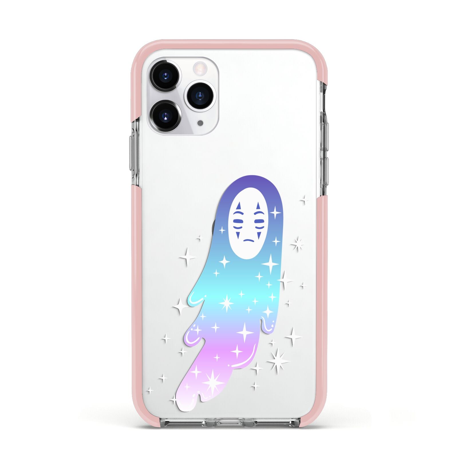 Starry Spectre Apple iPhone 11 Pro in Silver with Pink Impact Case