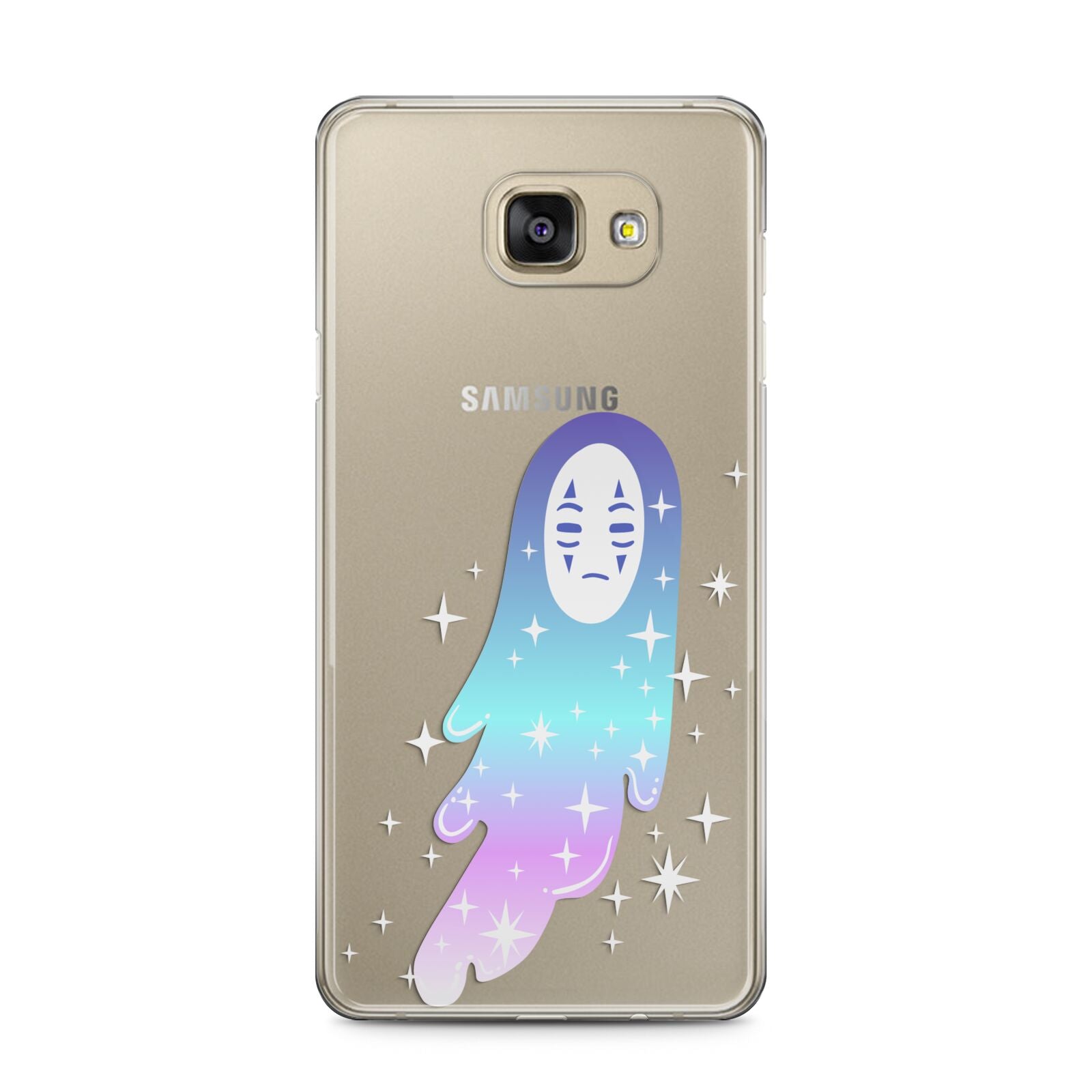 Starry Spectre Samsung Galaxy A5 2016 Case on gold phone