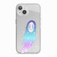 Starry Spectre iPhone 13 TPU Impact Case with White Edges