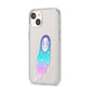 Starry Spectre iPhone 14 Clear Tough Case Starlight Angled Image
