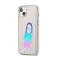 Starry Spectre iPhone 14 Plus Clear Tough Case Starlight Angled Image