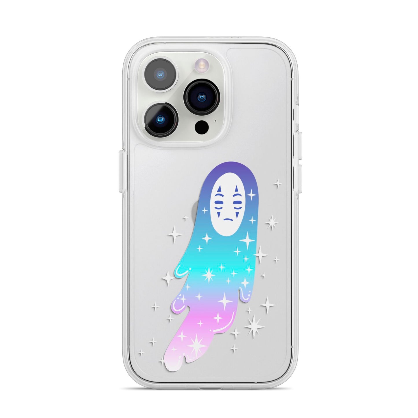 Starry Spectre iPhone 14 Pro Clear Tough Case Silver