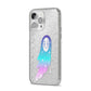 Starry Spectre iPhone 14 Pro Max Glitter Tough Case Silver Angled Image