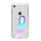 Starry Spectre iPhone 8 Bumper Case on Silver iPhone