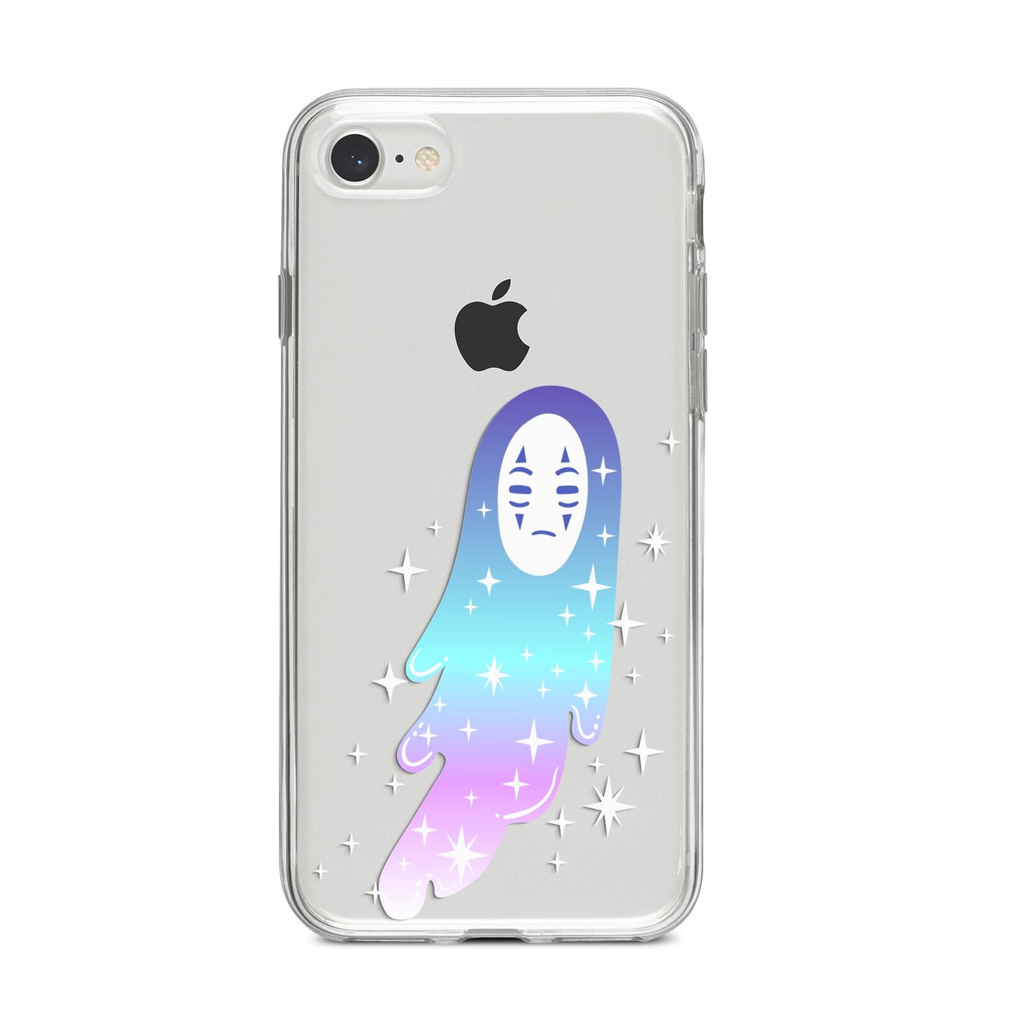Starry Spectre iPhone 8 Bumper Case on Silver iPhone