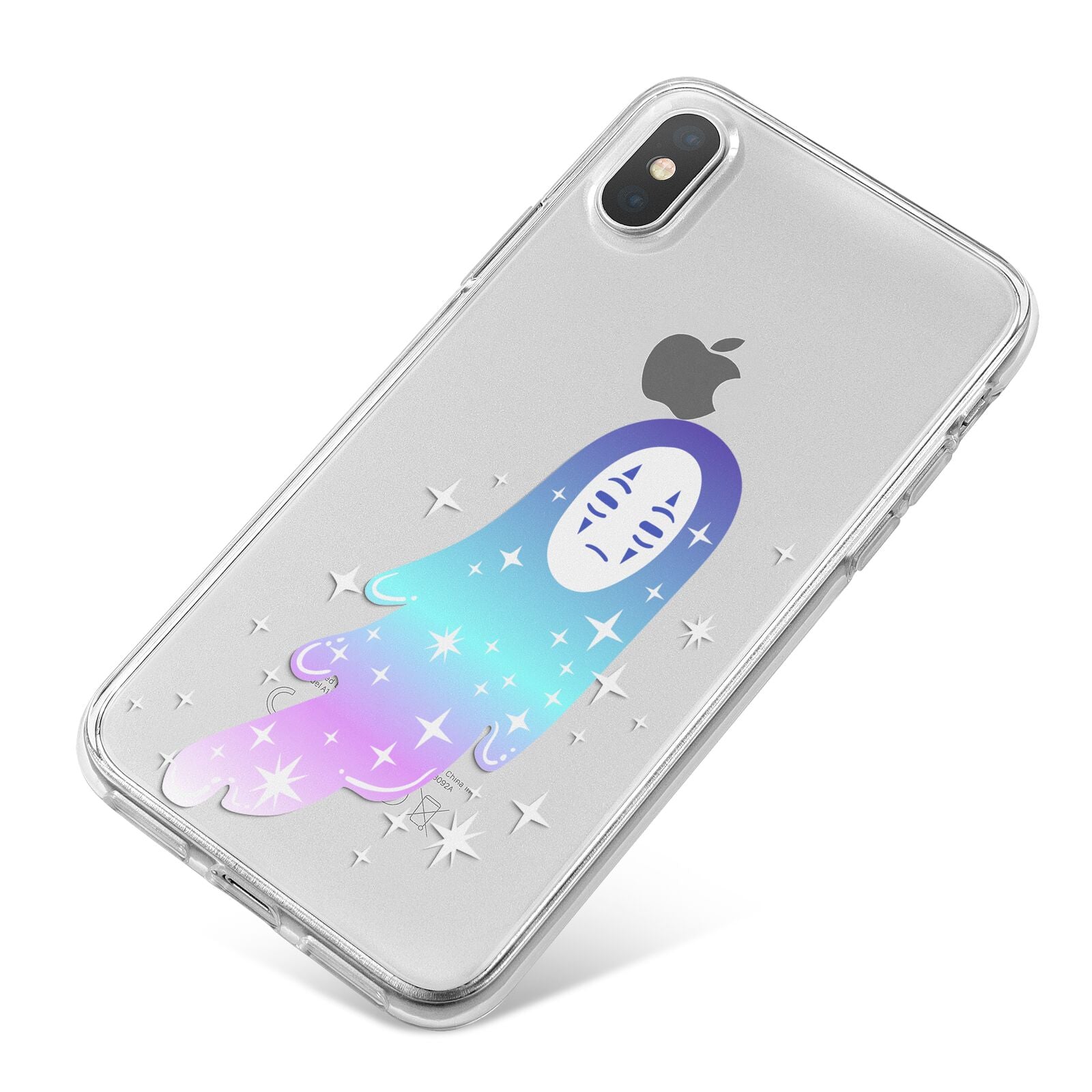 Starry Spectre iPhone X Bumper Case on Silver iPhone