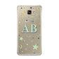 Stars and Moon Personalised Samsung Galaxy A9 2016 Case on gold phone