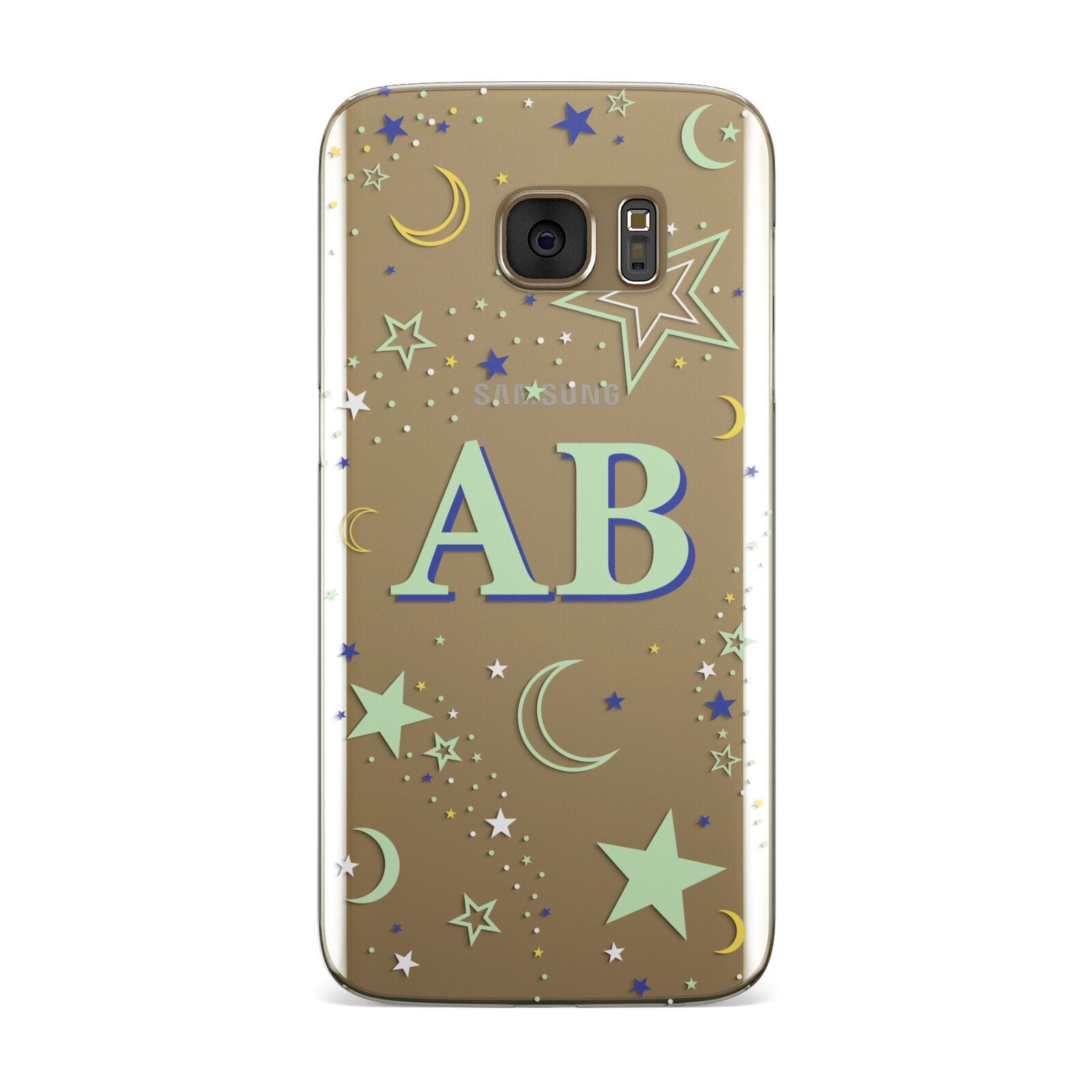 Stars and Moon Personalised Samsung Galaxy Case