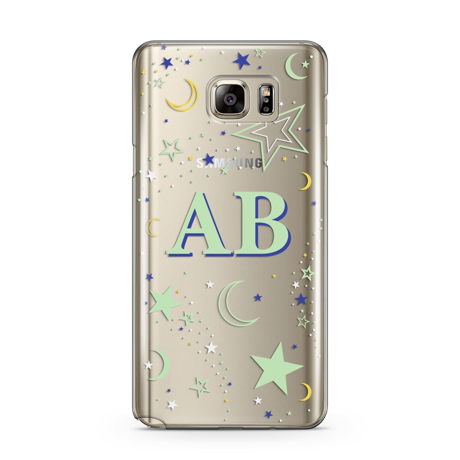 Stars and Moon Personalised Samsung Galaxy Note 5 Case