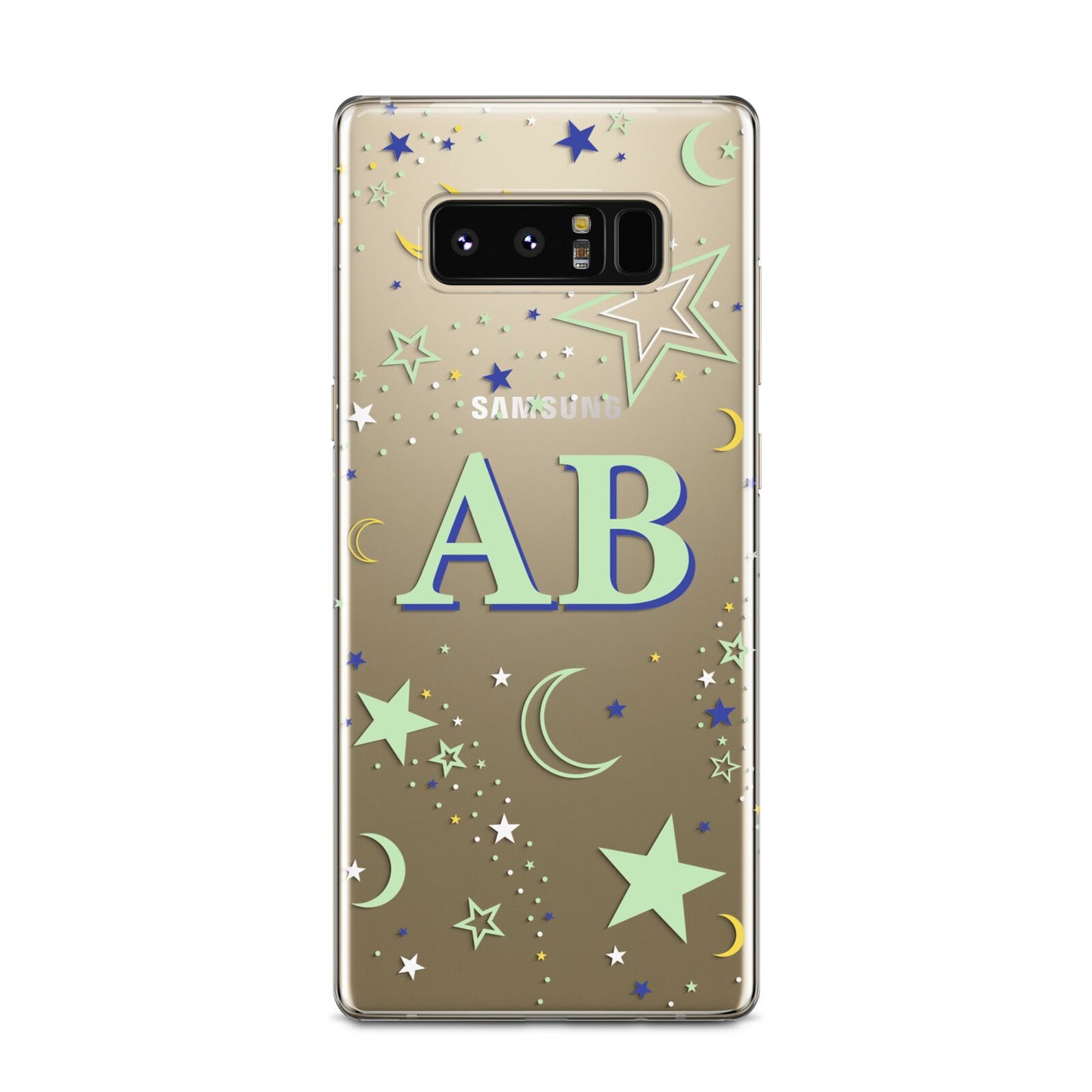 Stars and Moon Personalised Samsung Galaxy Note 8 Case