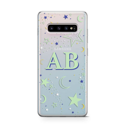 Stars and Moon Personalised Samsung Galaxy S10 Case