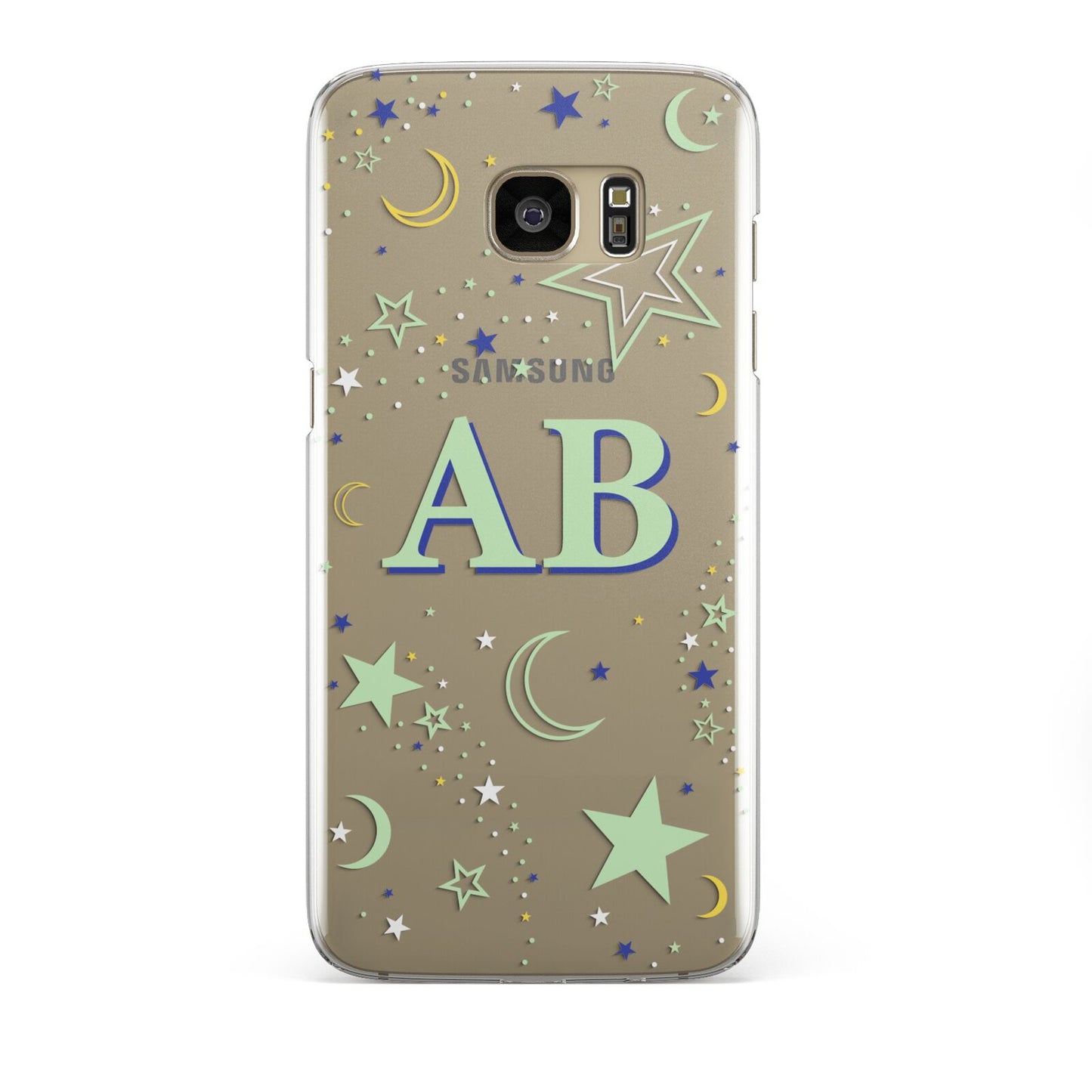 Stars and Moon Personalised Samsung Galaxy S7 Edge Case