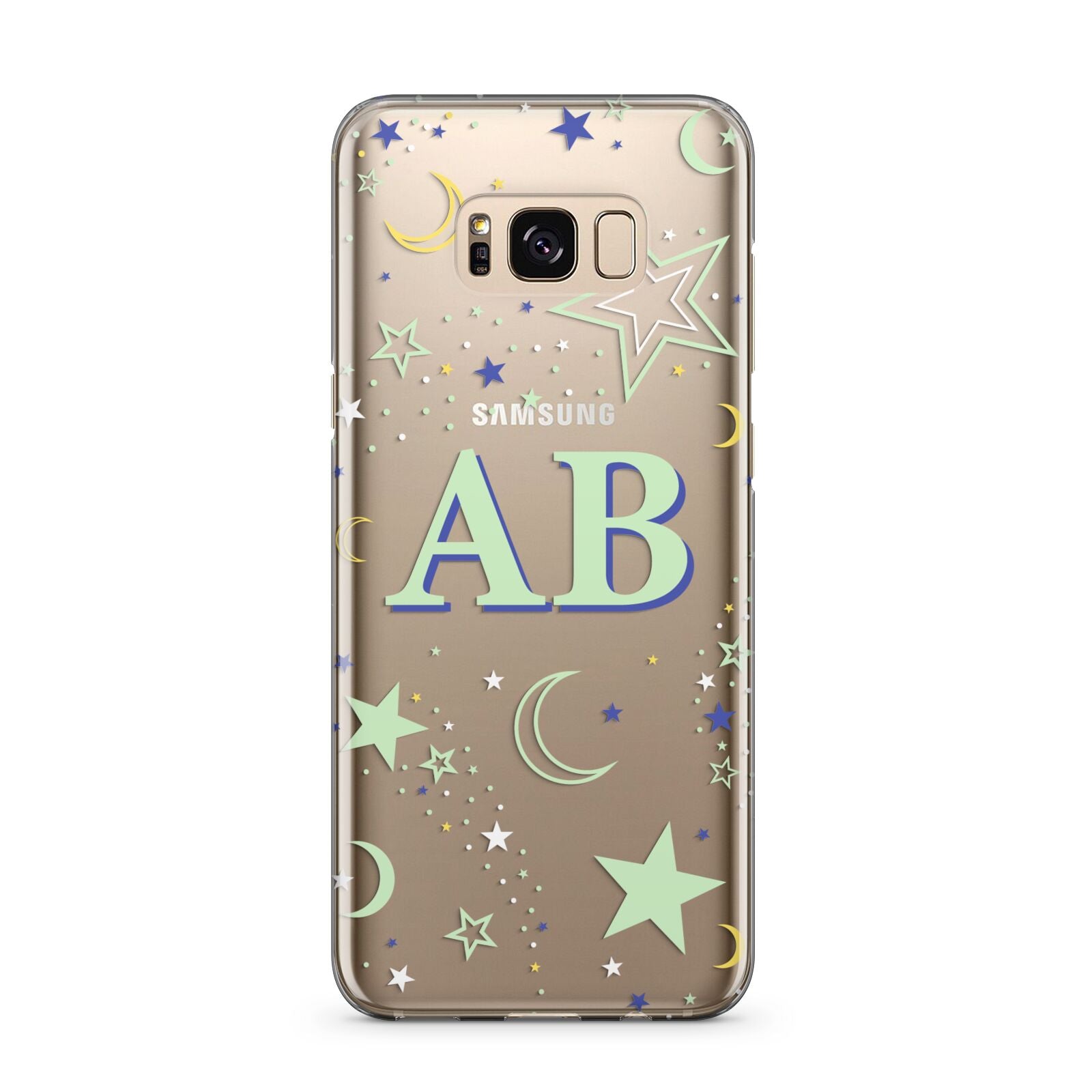 Stars and Moon Personalised Samsung Galaxy S8 Plus Case