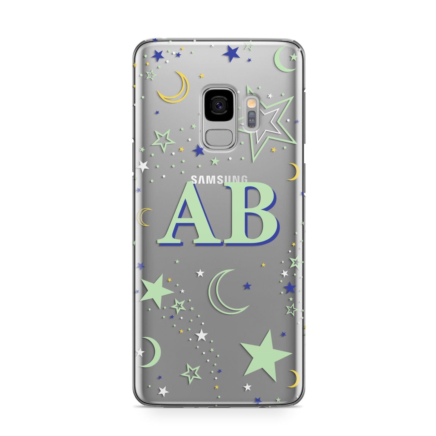 Stars and Moon Personalised Samsung Galaxy S9 Case