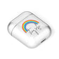 Stay Safe Rainbow AirPods Case Laid Flat