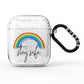 Stay Safe Rainbow AirPods Glitter Case