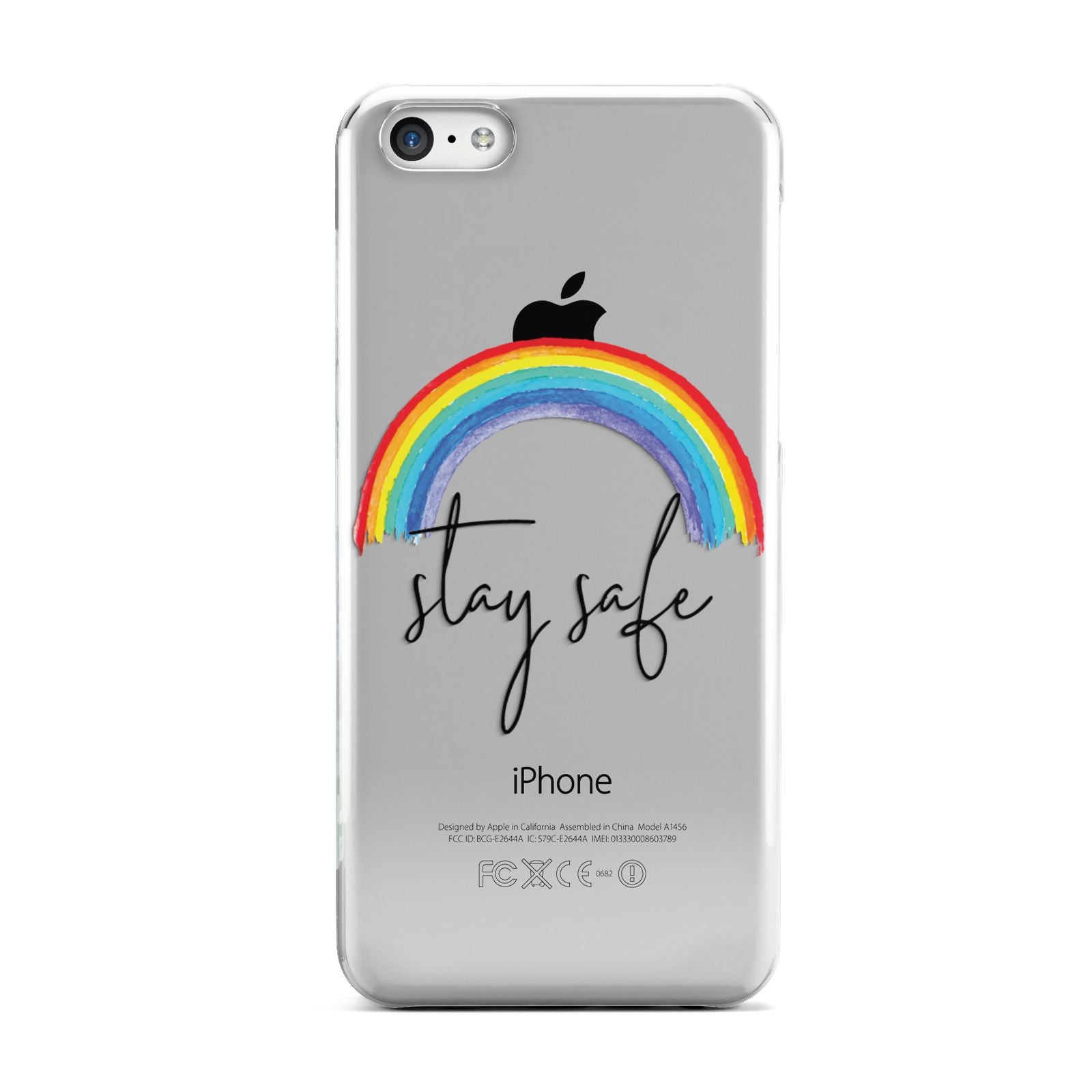 Stay Safe Rainbow Apple iPhone 5c Case