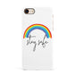 Stay Safe Rainbow Apple iPhone 7 8 3D Snap Case
