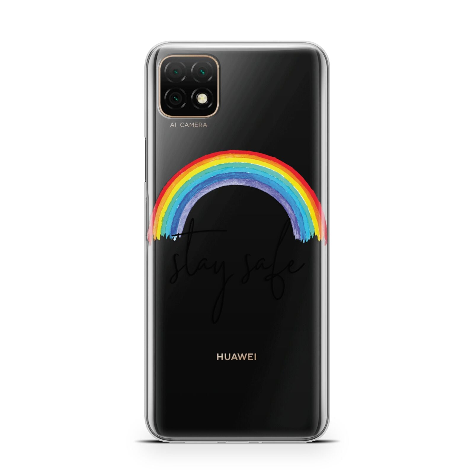 Stay Safe Rainbow Huawei Enjoy 20 Phone Case