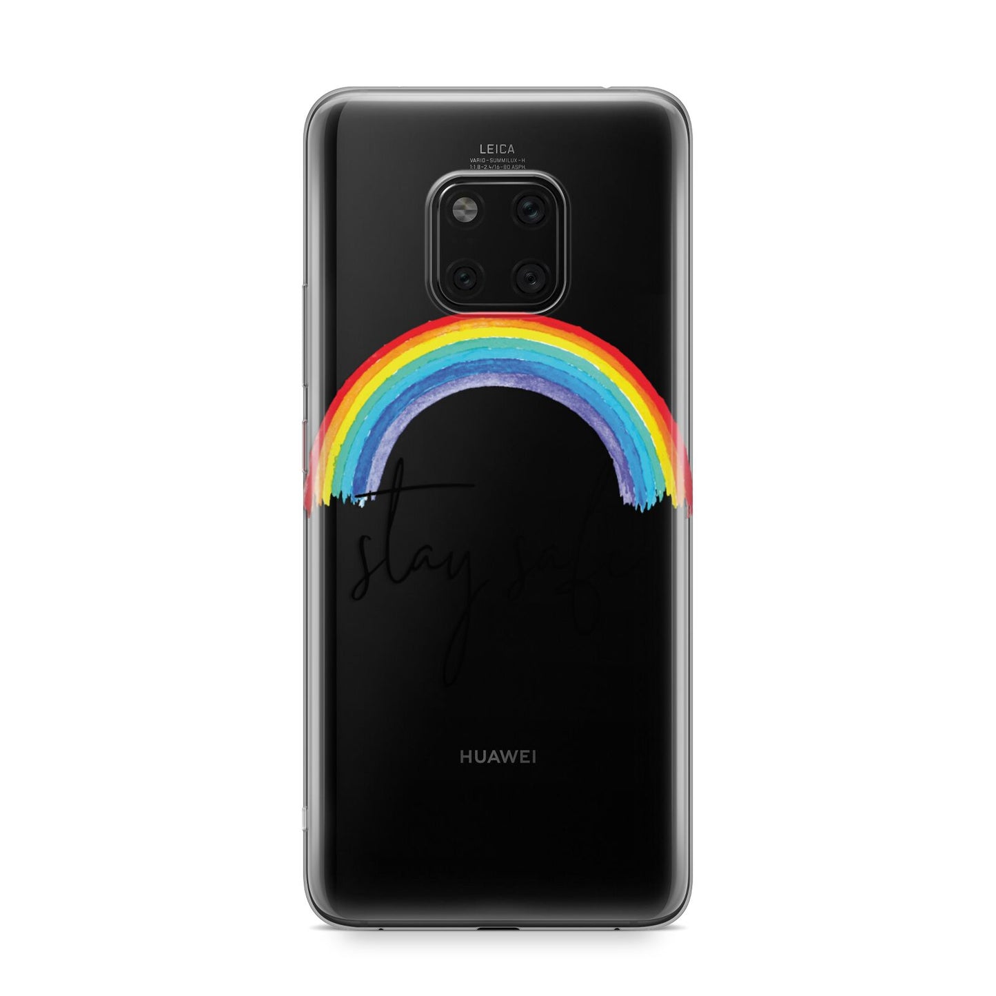 Stay Safe Rainbow Huawei Mate 20 Pro Phone Case