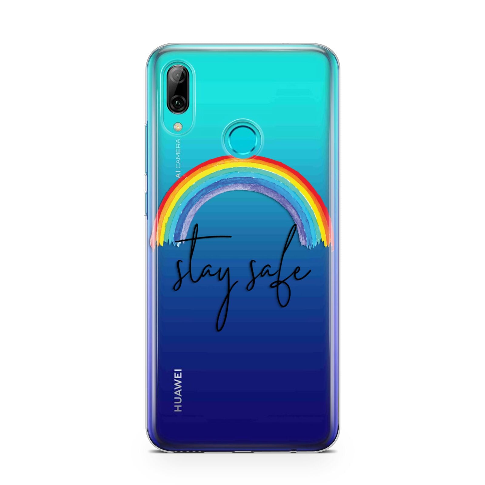 Stay Safe Rainbow Huawei P Smart 2019 Case