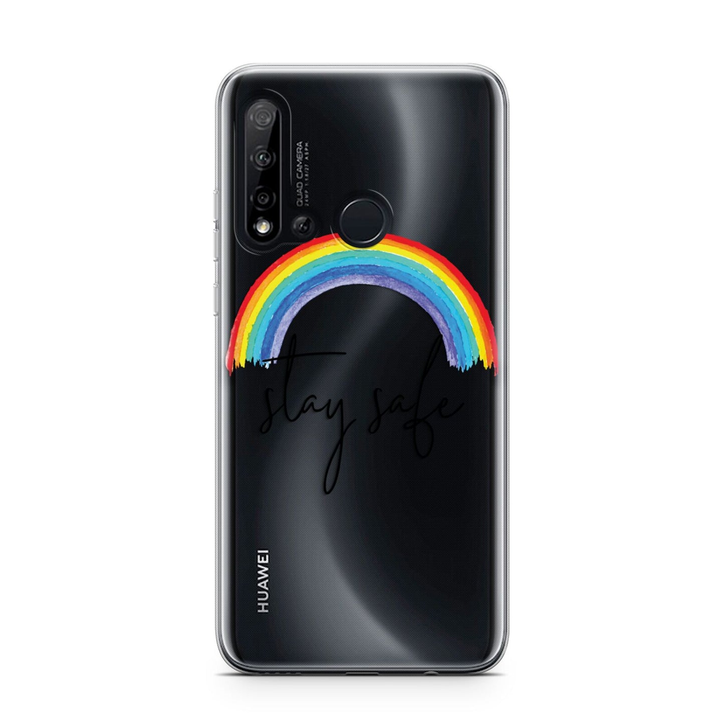 Stay Safe Rainbow Huawei P20 Lite 5G Phone Case