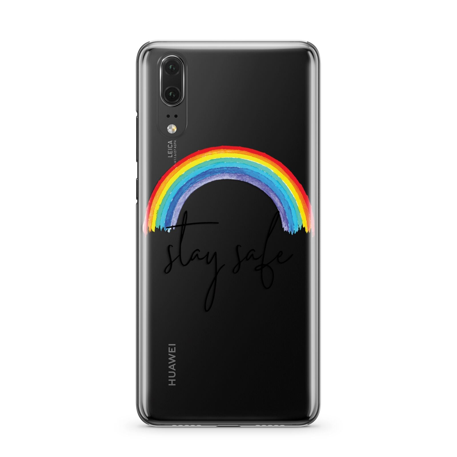 Stay Safe Rainbow Huawei P20 Phone Case