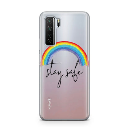 Stay Safe Rainbow Huawei P40 Lite 5G Phone Case