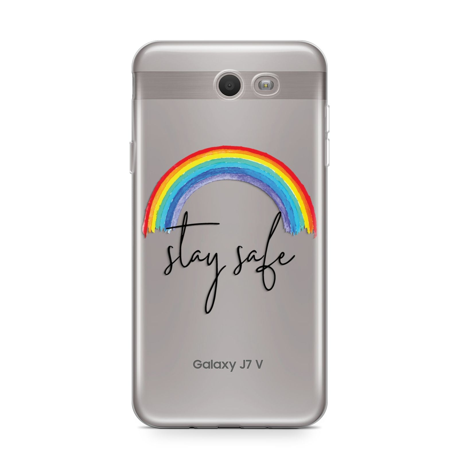 Stay Safe Rainbow Samsung Galaxy J7 2017 Case