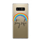 Stay Safe Rainbow Samsung Galaxy Note 8 Case