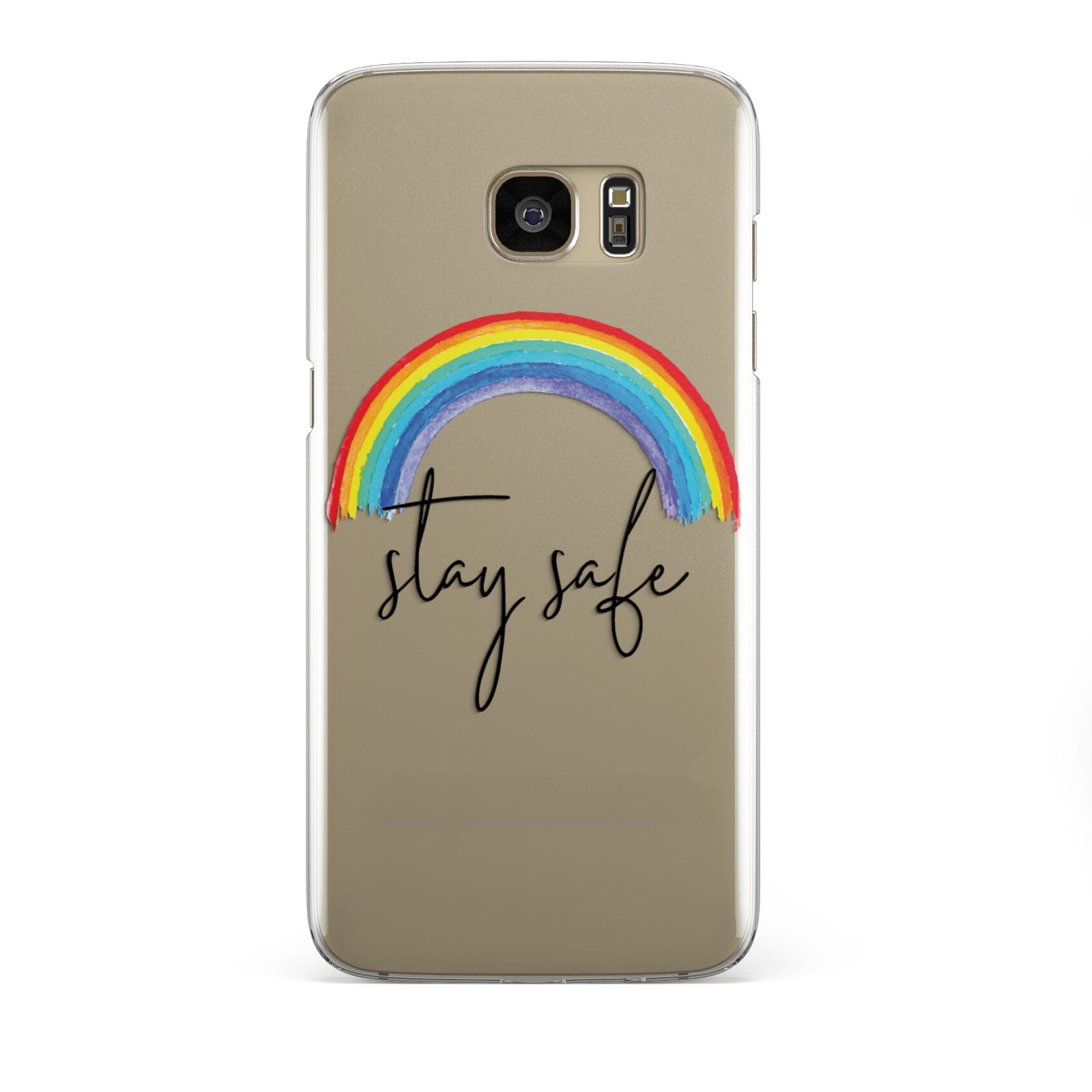 Stay Safe Rainbow Samsung Galaxy S7 Edge Case