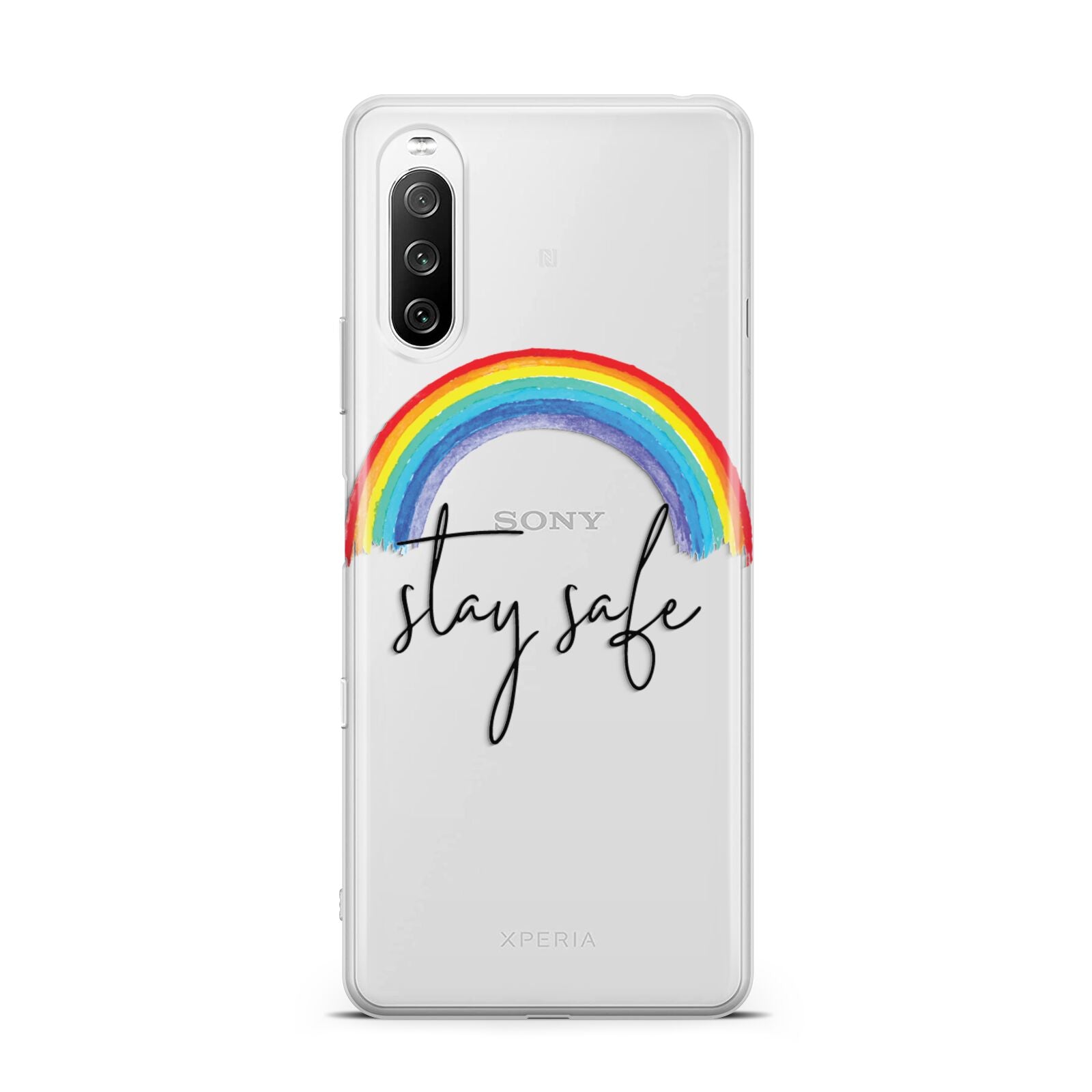 Stay Safe Rainbow Sony Xperia 10 III Case