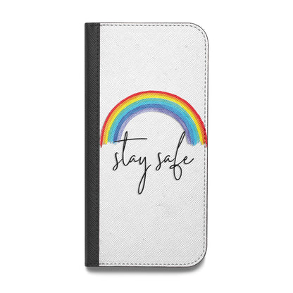 Stay Safe Rainbow Vegan Leather Flip Samsung Case